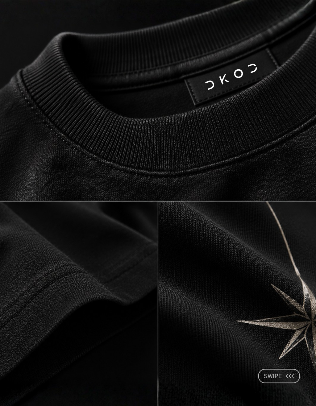 oversized sleeve t-shirt