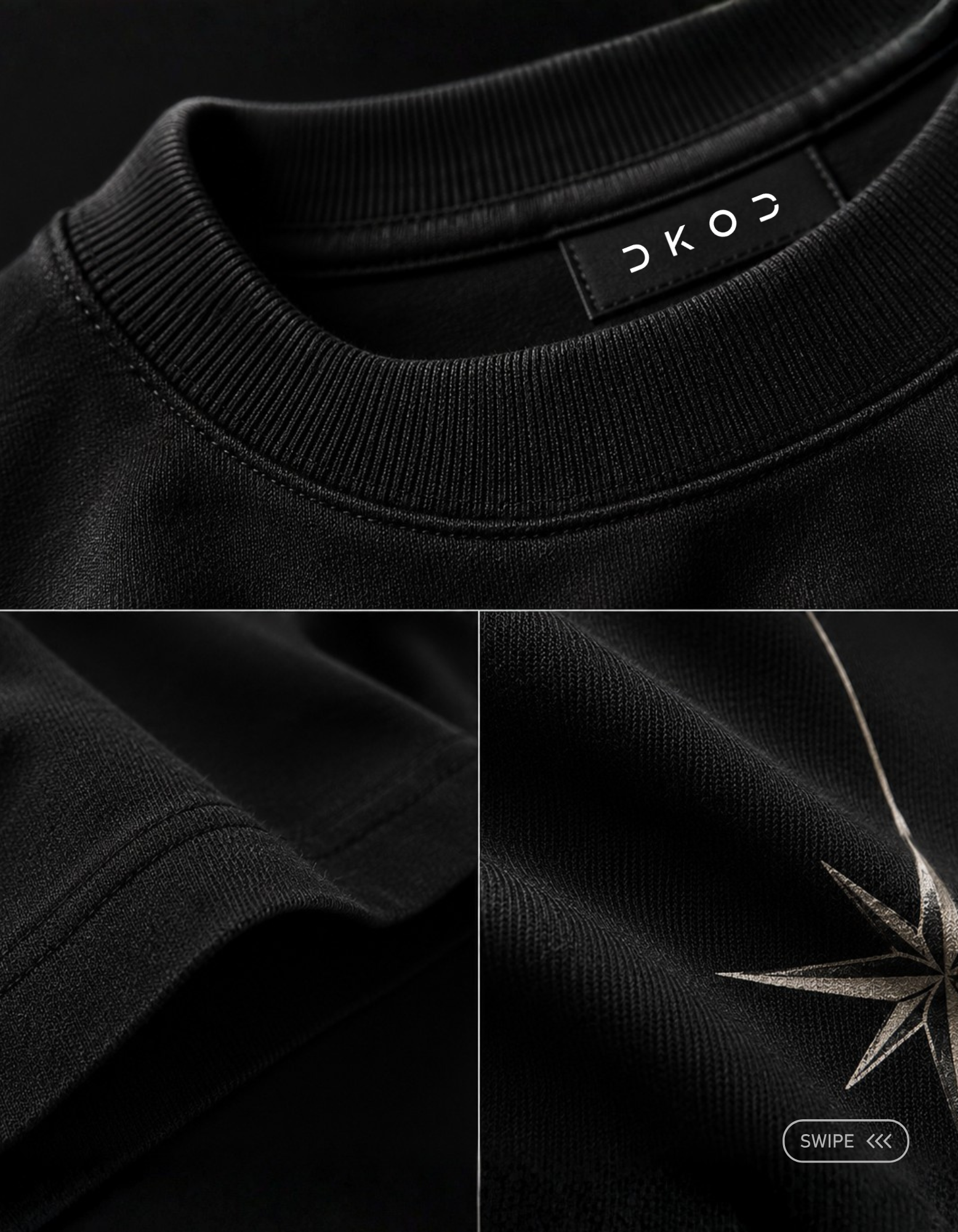 oversized sleeve t-shirt