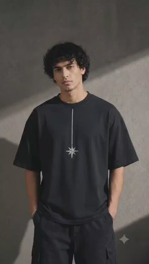 oversized sleeve t-shirt